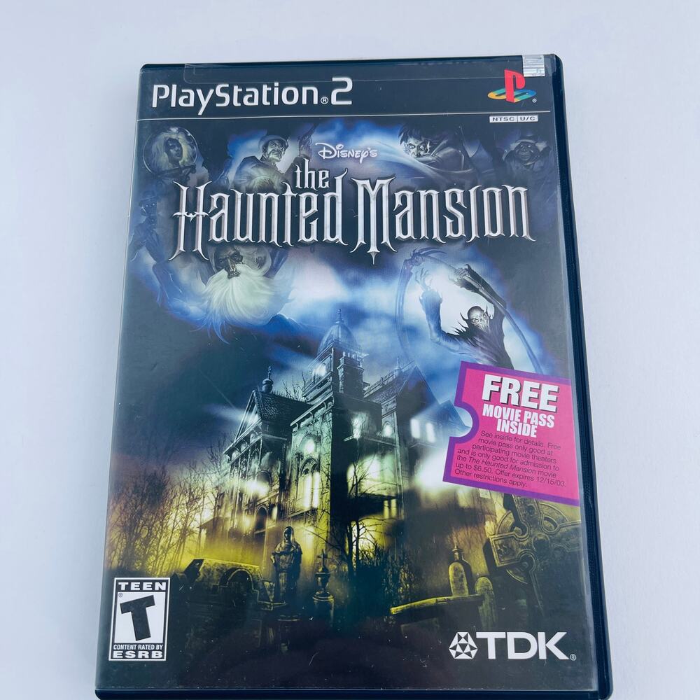 Disney's The Haunted Mansion Sony PlayStation 2 PS2 2003 CIB + Registration Teen